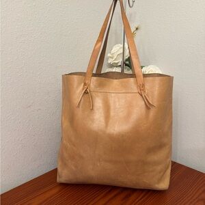Madewell Light Brown Leather Tote